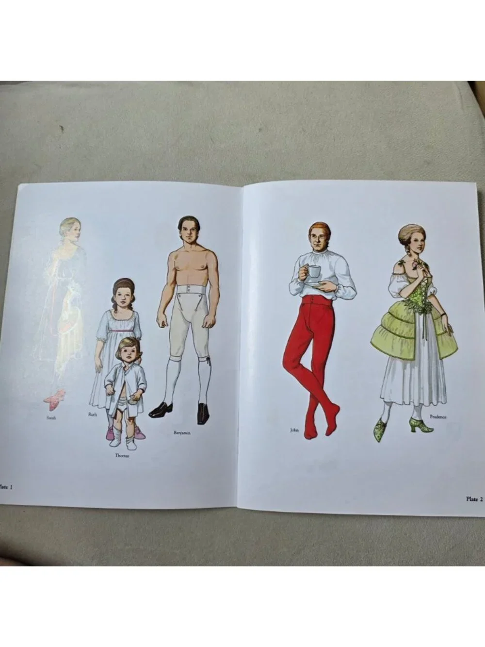 American Family Of The Colonial Era Paper Dolls By Tom Tierney 1983 Dover Public
